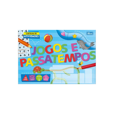 Cartilha de Atividade Jogos e Passatempo 20  Folhas - Tilibra