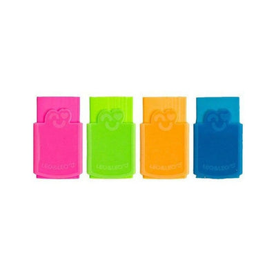 BORRACHA LEO&LEO PLÁSTICA COM CAPA COLORIDA SORTIDAS