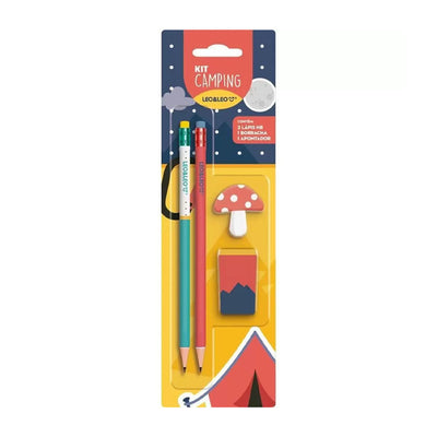 Kit Escolar Camping HB com 4 peças - Leo e Leo
