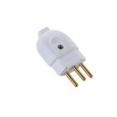 Plugue Macho 2P+T 20 A 250 V Tramontina Branco