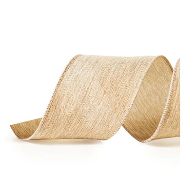 Fita Decorativa De Natal Lisa Nude 6,3cm 9,14mt - Cromus