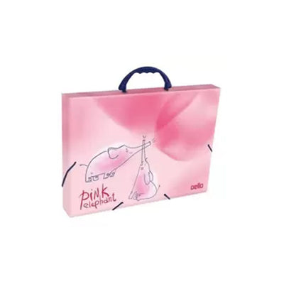 Maleta Escolar com Alça Elephant Pink 43cm - Dello