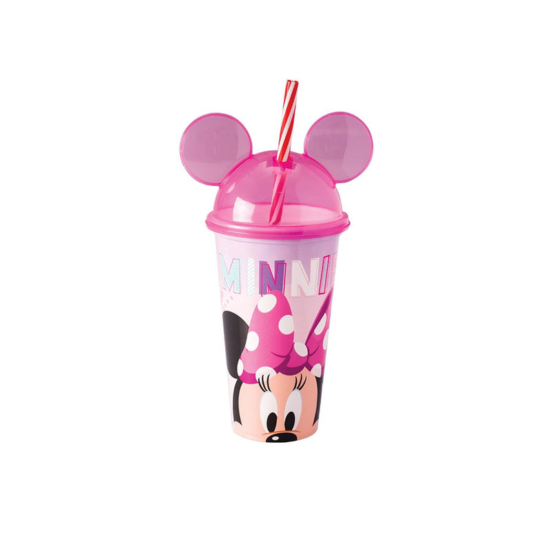 Copo com Canudo Minnie 500ml - Plasútil