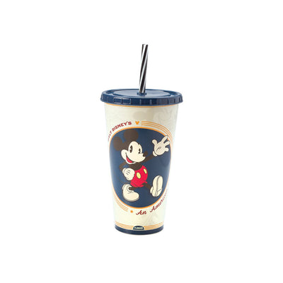 Copo com Canudo Mickey 700ml - Plasútil