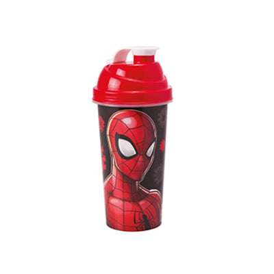 Copo Shake Academia Esportes e Hidratação Spiderman Infantil 580ml
