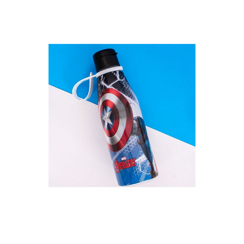 Garrafa Squeeze Capitão América  com Alça 530ml - Plasútil
