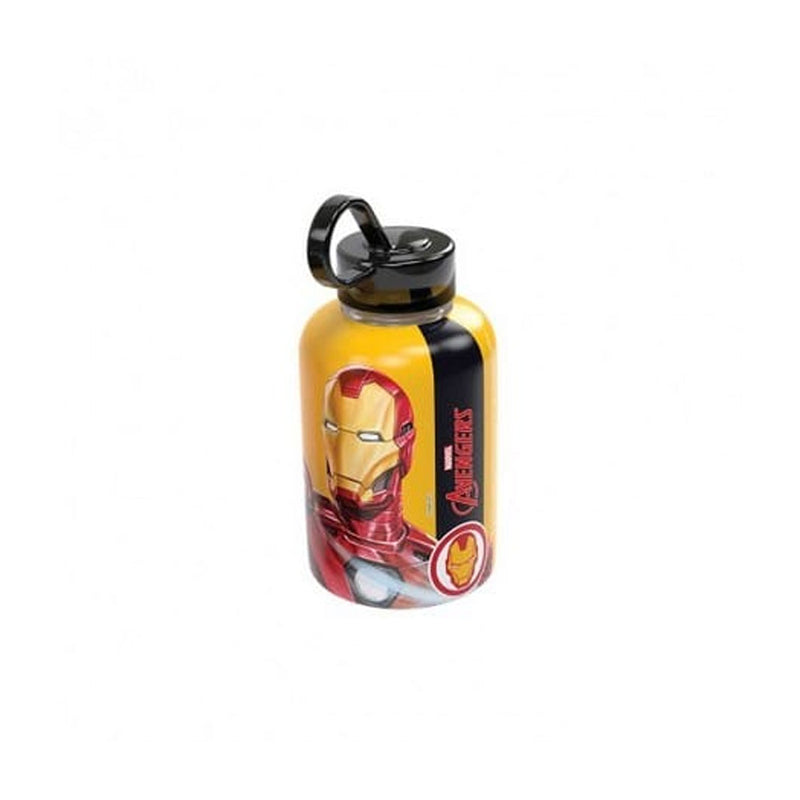 Garrafa Cilíndrica Homem de Ferro 280ml - Plasútil
