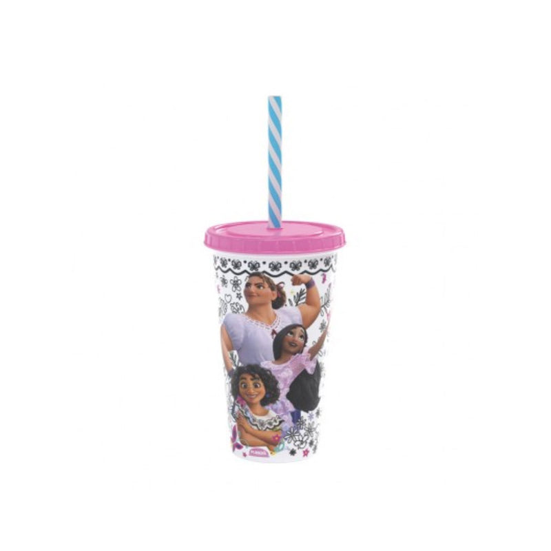 Copo com Canudo Encanto 500ml - Plasútil