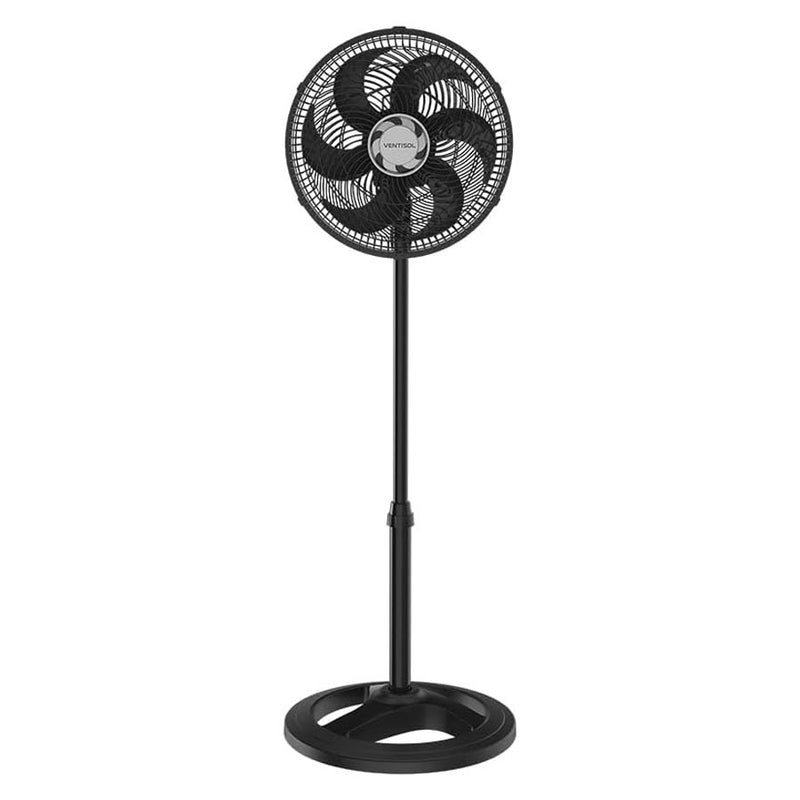 Ventilador de Coluna Turbo 6 Pás 30cm Preto Ventisol