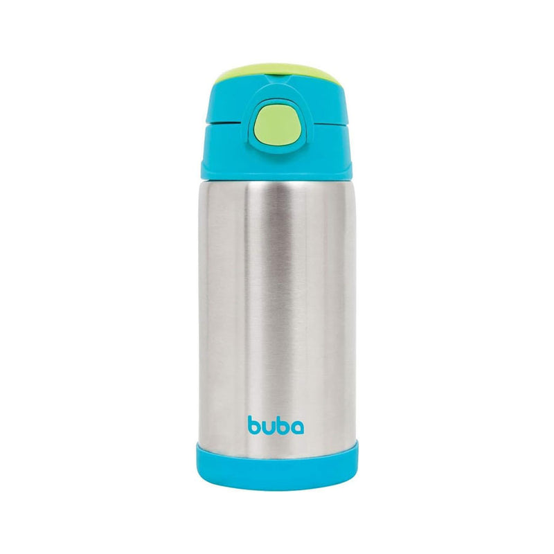GARRAFA TÉRMICA AZUL COM PAREDE DUPLA 400 ML - BUBA