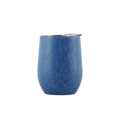 Caneca Térmica 300ml de Aço Azul Holográfico