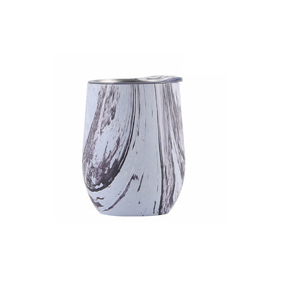 Caneca Térmica 300ml de Aço Inoxidável Efeito Mármore