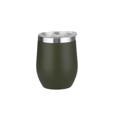 Caneca Térmica 300ml de Aço Inoxidável Verde Fosco