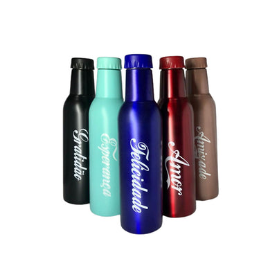 Garrafa de Água 600ml Inox Cores Diversas