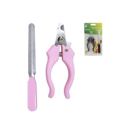 Kit Alicate Cortador De Unhas Com Lixa Para Pet