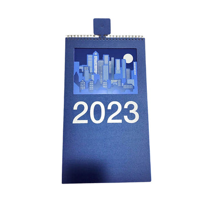 Calendário de Parede Azul Skyline 2023 - Confetti