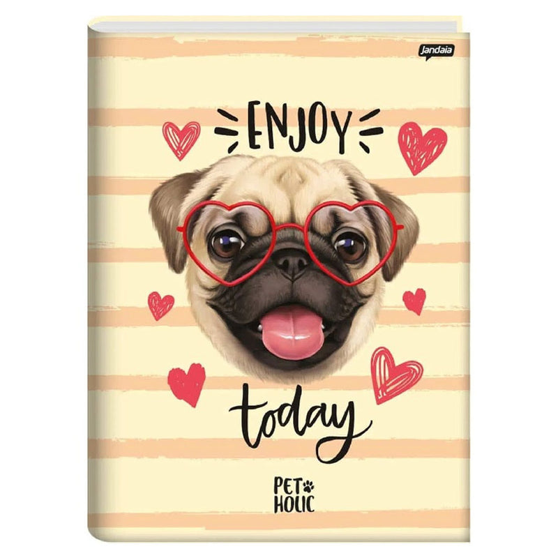 Caderno Brochura Universitário Pet Holic 80 Folhas Sortido - Jandaia