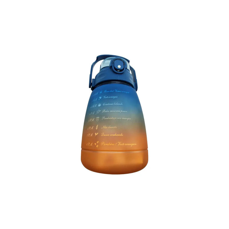 Garrafa de Água Motivacional 1,3 Litros Cores Diversas