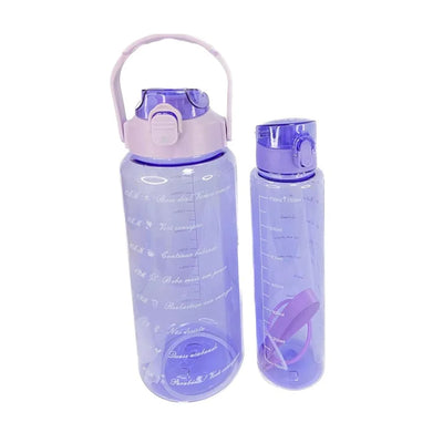 Jogo de Garrafa Plástica com Alça 2 Peças - 2L + 750ML