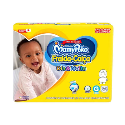 Fralda Calça Infantil MamyPoko Dia&Noite Hiper G  Com 50 Fraldas