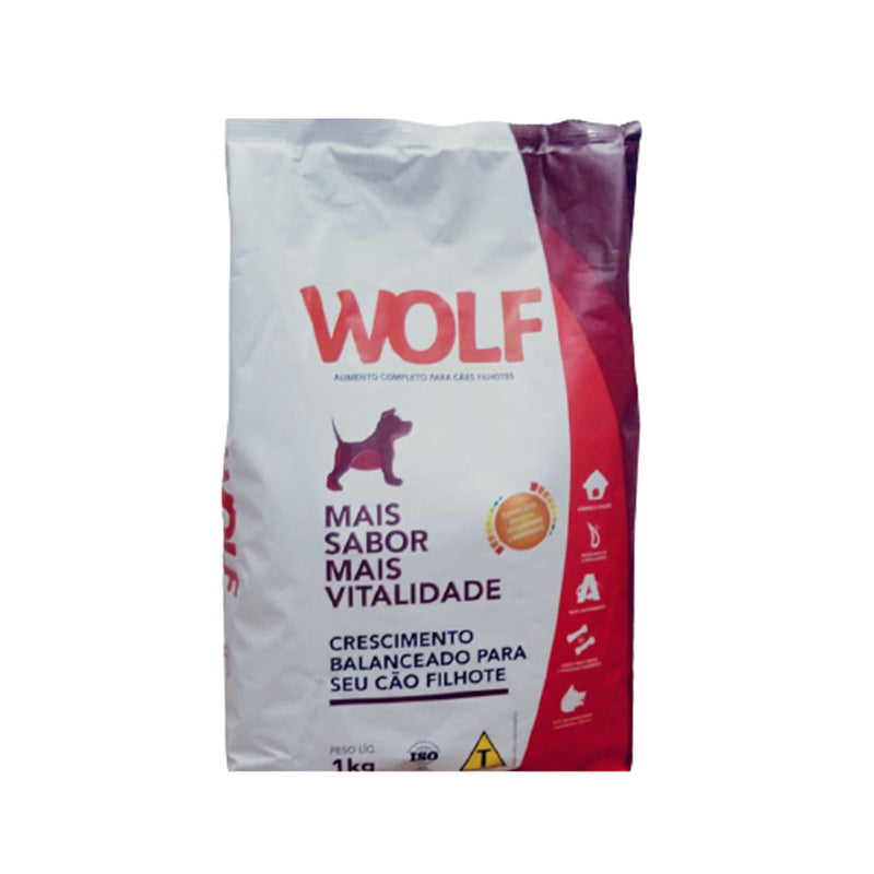 Ração Wolf Cães Filhotes 1 Kg Confiança