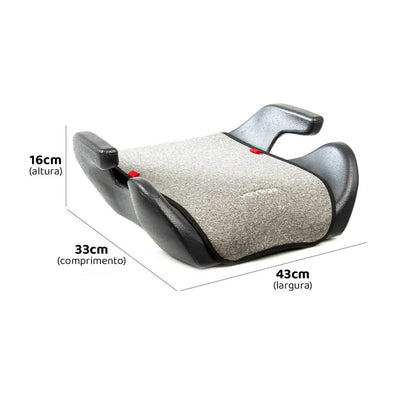 Assento De Elevação Booster Vibe Voyage 15 A 36 Kg Cinza