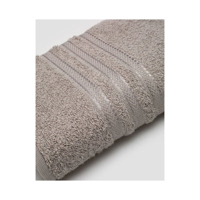 Toalha Banho Priori Listras Dohler Cinza 65cm x 1,30m