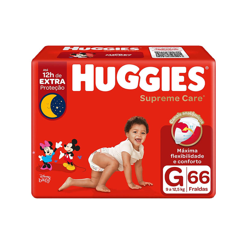 FRALDA HUGGIES SUPREME CARE XXG - 52 UNIDADES