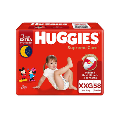 Fralda Huggies Supreme Care XxG Com 58 Fraldas