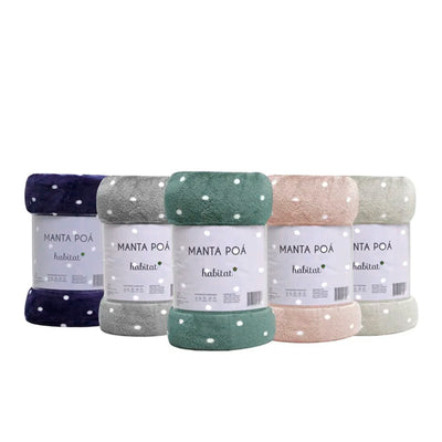 Manta Casal Poá Habitat Cores Diversas