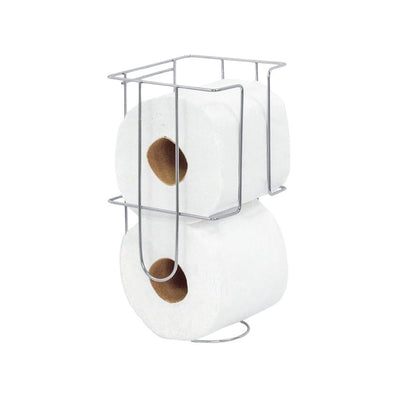 Porta Papel Higiênico Para 2 Rolos Cromado Fixo