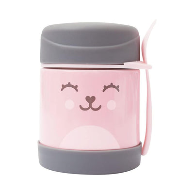 Pote Térmico 320ml Com Talher Gumy Rosa -  Buba