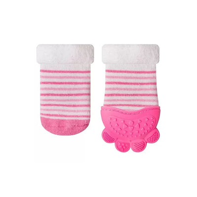 MEIA BUBA COM MORDEDOR ROSA