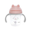 Copo com alça gatinho rosa com canudo -  Buba