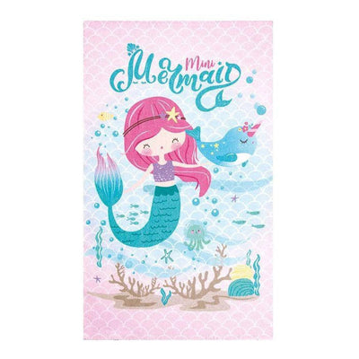 Toalha De Banho Infantil Felpuda Mini Mermaid Dohler