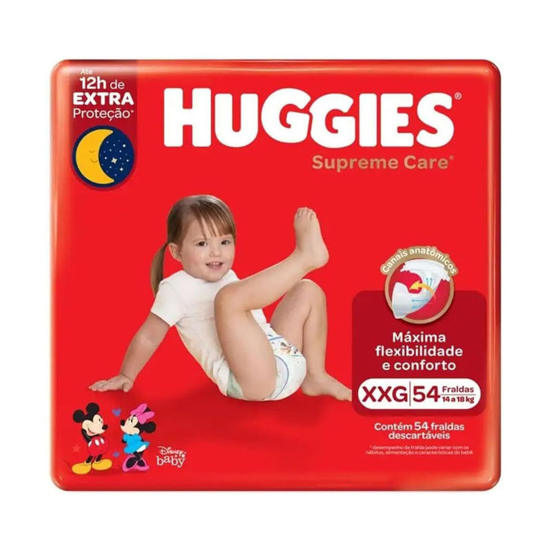 Fralda Huggies Supreme Care XXG Com 54 Fraldas