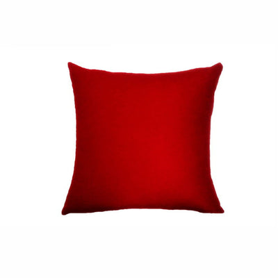 Almofada Sarja Velours Vermelha 45x45cm - Trisoft