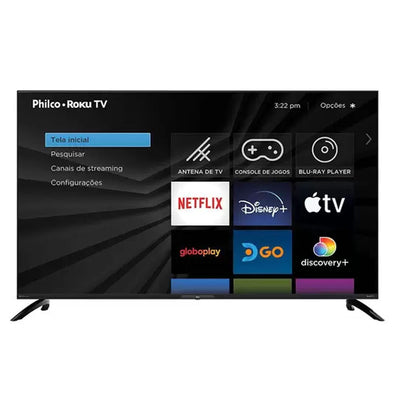 Smart Tv Led 4K UHD Roku 50 Philco PTV50G7ER2CPBL