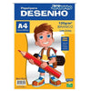 Bloco Desenho A4 Escolar Branco 120grs 20 Folhas -  Jandaia